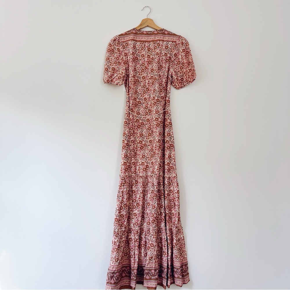 NEW Faherty Women’s Orinda Floral Print Organic Cotton Maxi Dress Earth Print - Picture 7 of 12